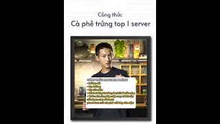 Công thức cà phê trứng này các bạn phải thử! ☕