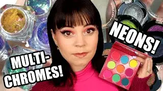 Spring makeup already? Lets try the neon palette from Its Bel and some multichromes from ShellWe!