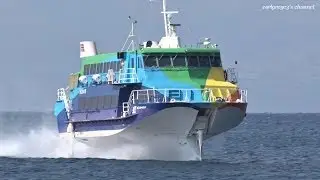 jetfoil 伊豆大島 元町港 高速ジェット船 セブンアイランド虹 東海汽船 2014.2.23