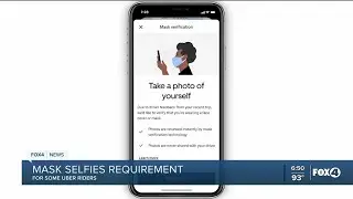 Mask selfies requirement for some Uber drivers