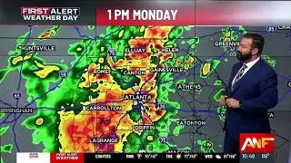 First Alert Weather Day: Severe storms likely across North Georgia on Monday
