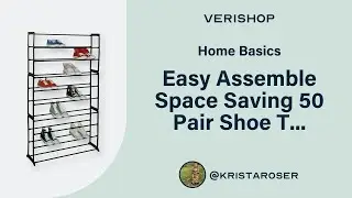 Home Basics Easy Assemble Space Saving 50 Pair Shoe Tower Multi-Purpose Storage Rack,  Black Review