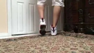 Air Jordan 7 Hare On Foot