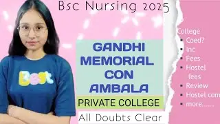 GHANDHI MEMORIAL NATIONAL COLLEGE ANBALA CANTT HARYANA || COMPLETE COLLEGE DETAILS BY MUSKAN || 2025