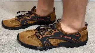 FLARUT Men's Sandals Barefoot Hiking Shoes Quick Dry Breathable Mesh Lightweight Outdoor Training Wa
