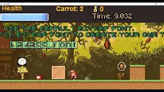 How to use GDevelop Bitmap Font