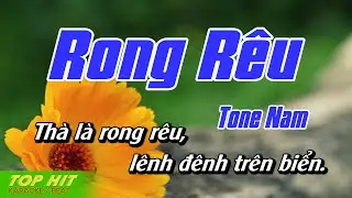 Rong Rêu Karaoke Tone Nam | Nhạc Sống Mới Dễ Hát TOP HIT KARAOKE