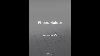 Tesla Phone Holder Installation Instructions Model 3/Y Accessories