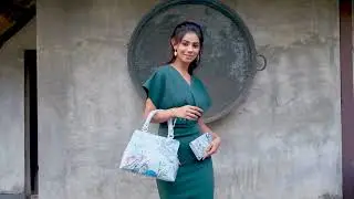 Introducing Underwater Beauty, an original hand painting on leather handbags
