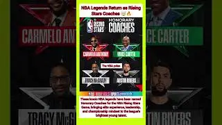 NBA Legends Return as Rising Stars Coaches 🤯🔥#nbashorts #nba #basketball #wrestling #viralvideo