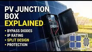 What is PV junction box in solar pannels جانکشن باکس در پنل خورشیدی چیست