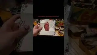 {My Heart Is For You} $ Part 1 #art #artist #painting #paint #fyp #drawing #redheart #heart