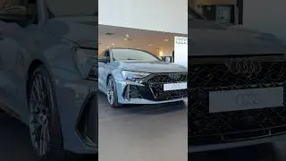 Fresh in the showroom, our Kemora Grey RS3 #audi #cartok #audilovers