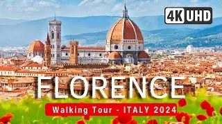FLORENCE Walking Tour 4K ITALY 🇮🇹 2024⛪CAPTIONS (▶️ 115 min)