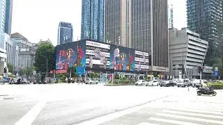 KLCC Junction Digital Billboard Advertising Along Jalan Ampang Kuala Lumpur LED Screen Advertising
