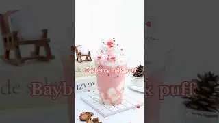 Elevate your summer creations with Vonive's Bayberry Milk Puff. Summer #drink #desserts