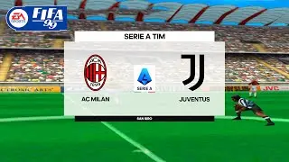 FIFA 99 - AC Milan vs Juventus - Gameplay PS1 HD [ePSXe]