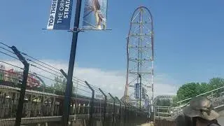 Top Thrill Dragster Rollback part1 #cedarpoint #topthrilldragster