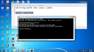 Setting path env (environment variables) Java (jdk)