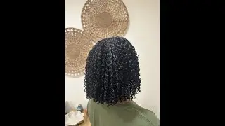 Curl Power| Fresh Trim and Fabulous Style for Natural Hair #shorts #curlyhair #hairtransformation