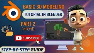 Basic 3D Modeling Tutorial in Blender -Part 2 | Create Your First 3D Tree in Blender!