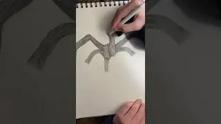 Drawing the Mind Flayer from Stranger Things #art #strangerthings #artwork #draw #drawing #creative