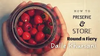 How to Preserve and Store Dalle Khursani | Chillie Pickle | Preserving Chillies for a long time