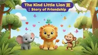 The Kind Little Lion | Heartwarming Friendship Story for Kids |english rhymes for babies