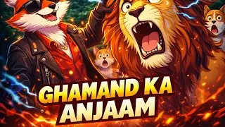 Ghamand Mein Sher Haar Gaya 😱 | Moral Story in Hindi #ghamnd#yt 
