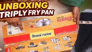 Triply Stainless Steel Fry Pan Unboxing & Honest Review | Is It Worth Buying?