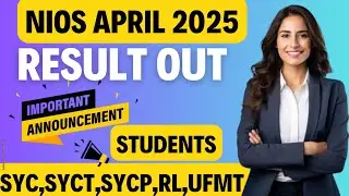 NIOS Result April 2025 Declared Officially #nios2025 #niosbigupdates