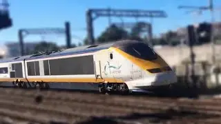 ****HORN**** Original livery class 373 | 373215 + 373216 departs Ashford International