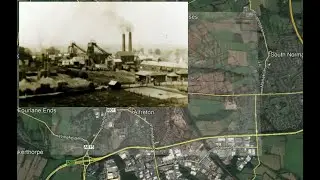 Alfreton overlay of coal mine tunnels in the Threequarter seam under the town (improved audio)