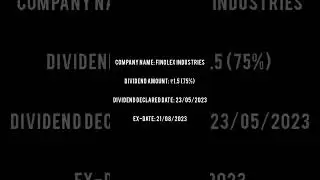 Finolex Industries | Upcoming dividend share 2023 #finolex  #sharemarket #dividend