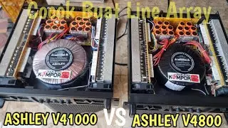 Review Perbedaan Power ASHLEY V4800 dan V41000 | versi Sound Kompor‼️ Power Monitor / Line Array