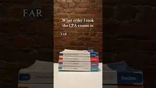 This is the order I took the cpa exams in #cpa #cpaexam