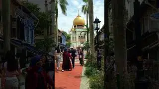 Singapore Sultan Mosque 🕌 #singaporevlog #sultan #mosque #shortsvideo