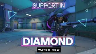 Поддержка в открытой очереди Diamond 3 | Обзор видеозаписи игры Overwatch 2