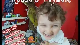 Rocco's Toybox Super Silly Imaginext Black Ranger And Mastodon Unboxing