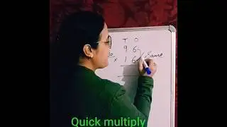 Very quick multiply🕺💃#vedic maths#maths trick#increases speed#develop accuracy @MATHSMAGICSHOW