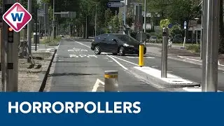 Pollers in Den Haag zorgen voor verkeerschaos