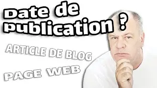 Know the date of publication of an article or a page on the internet