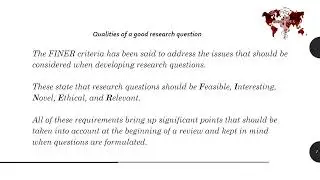 Refining Research Questions and Feasibility with voiceover from Oluwaseun Azeez