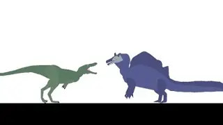 Nanotyrannus vs Oxalaia Rampage Stick Nodes 