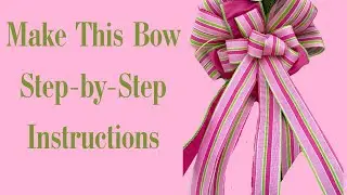 How to Make an Easy Pink & Lime Bow with the EZ Bow Maker | Step-by-Step Tutorial