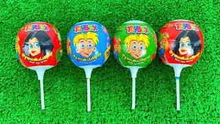 Satisfying Video Unboxing GIANT Rainbow Lollipop Candy with Yummy Sweets [ Cutting asmr.
