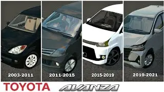 4 MOD BUSSID TOYOTA AVANZA GENERASI AWAL HINGGA SAAT INI VERSI BUS SIMULATOR INDONESIA