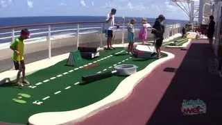 Goofy Golf mini golf on the Disney Fantasy cruise ship