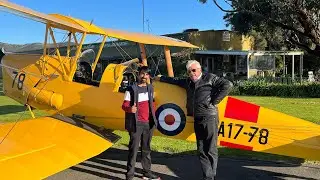 Flying a Tiger Moth out of Aldinga airfield