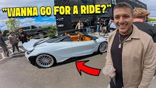 SUPERBIKES CRASH AN EXOTIC SUPERCAR MEET